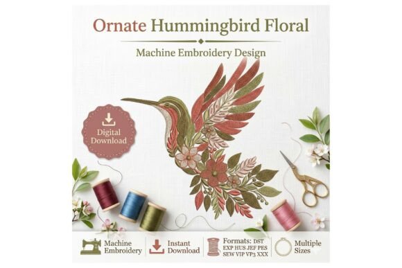 Boho Botanical Hummingbird Floral: A Seasonal Embroidery Review
