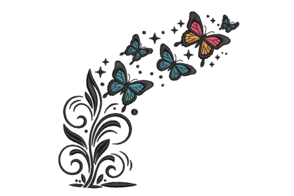 Butterfly Swirl Floral Embroidery Design Review