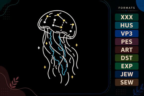 Jellyfish Ocean Summer Sea Embroidery Review