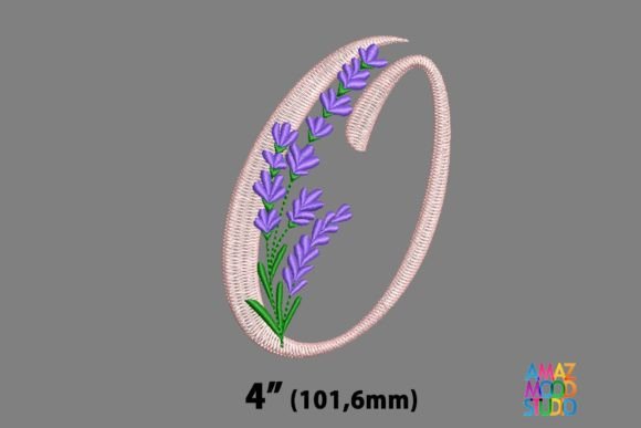 Letter O Floral Lavender Monogram: A Designer’s Review for Business Embroidery Use