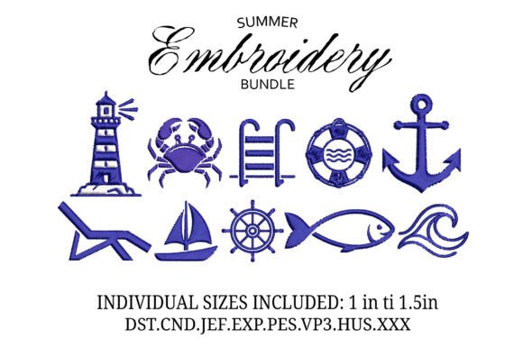 Mini Blue Coastal Bundle X 10 Designs Review