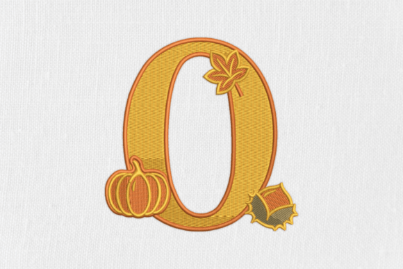 Number 0 Autumn Monogram: A Seasonal Touch for Handmade Gifts