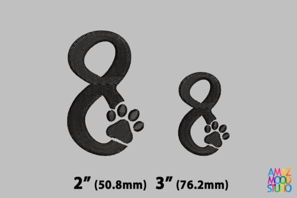 Number 8 Paws Monogram: A Seasonal Embroidery Staple for Pet Lovers