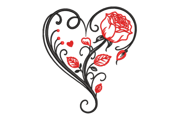 Rose Heart Flourish Romantic Line Review
